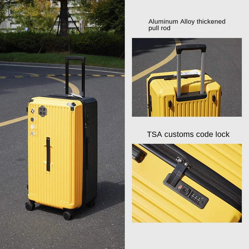 28/30/36/50 inch Oversized Travel Suitcase with Five Spinner Wheels 20 inch Boardable Case PC High Capacity Trolley Luggage