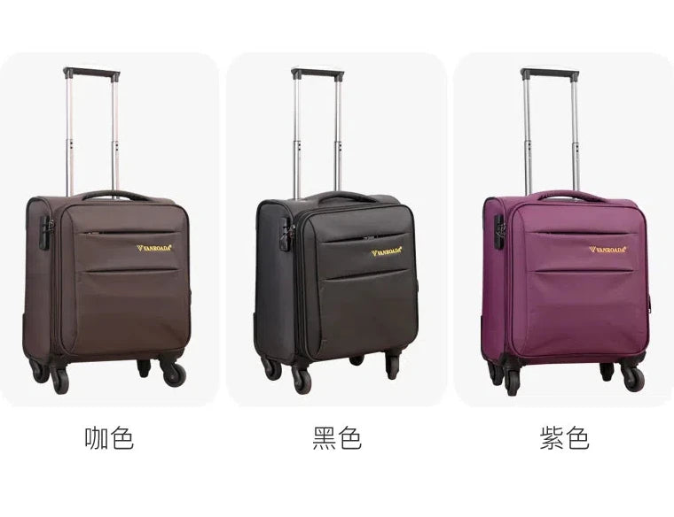 18 Inch Luggage Oxford Cloth Airplane Boarding Suitcase Luggage Bar Free Checked In New Aviation Small Travel Suitcase