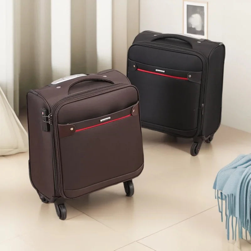 18 Inch Luggage Oxford Cloth Airplane Boarding Suitcase Luggage Bar Free Checked In New Aviation Small Travel Suitcase