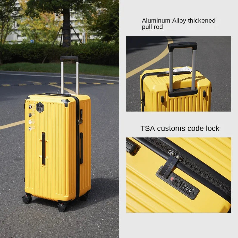28/30/36/50 inch Oversized Travel Suitcase with Five Spinner Wheels 20 inch Boardable Case PC High Capacity Trolley Luggage