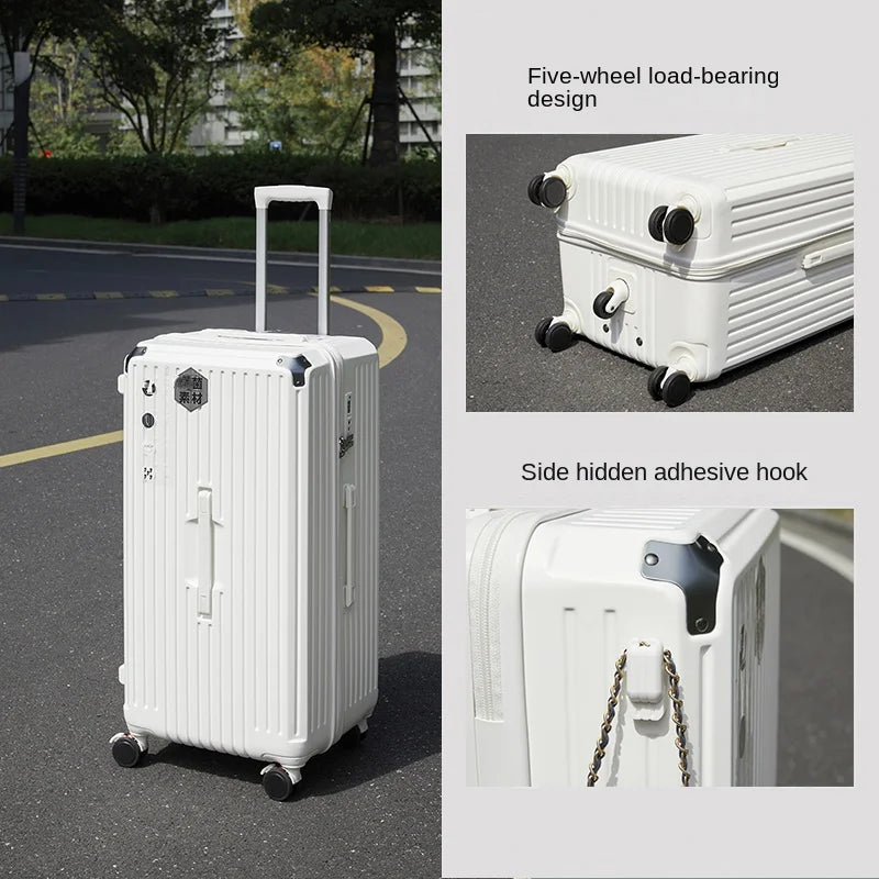 28/30/36/50 inch Oversized Travel Suitcase with Five Spinner Wheels 20 inch Boardable Case PC High Capacity Trolley Luggage