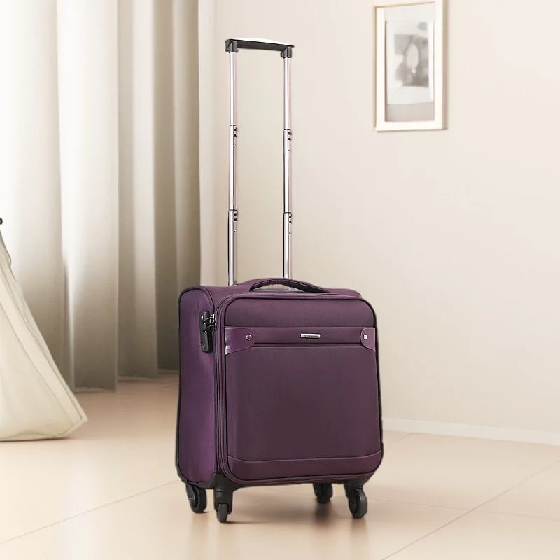 18 Inch Luggage Oxford Cloth Airplane Boarding Suitcase Luggage Bar Free Checked In New Aviation Small Travel Suitcase