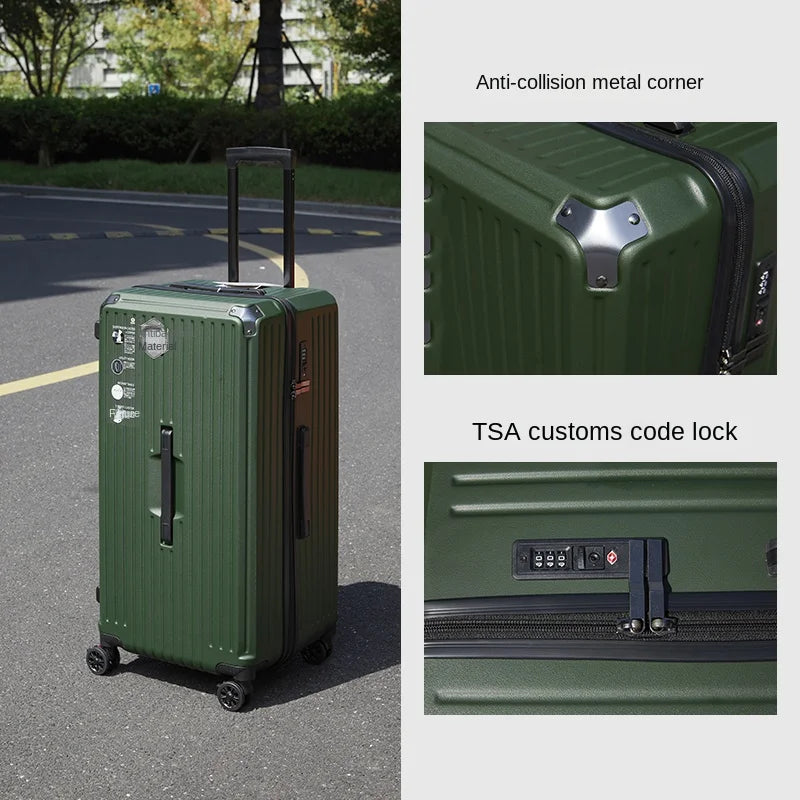 28/30/36/50 inch Oversized Travel Suitcase with Five Spinner Wheels 20 inch Boardable Case PC High Capacity Trolley Luggage