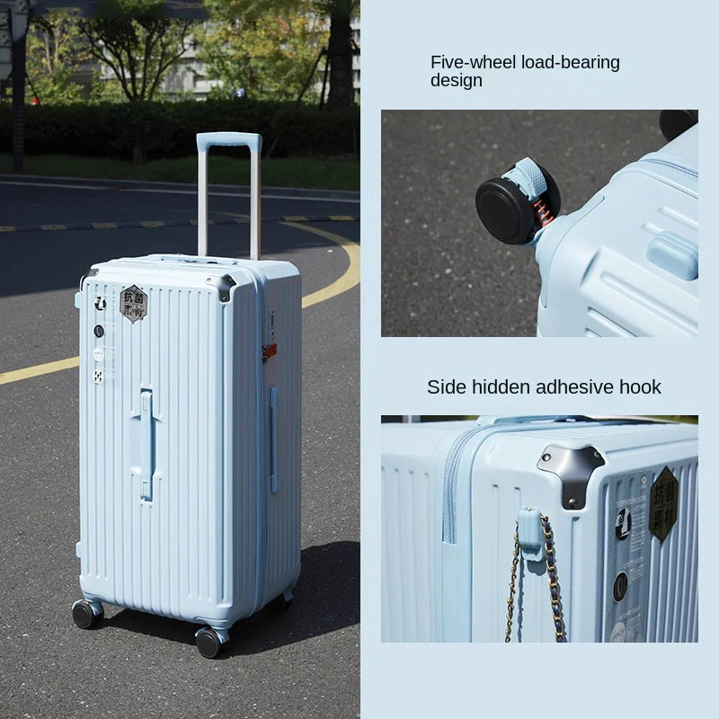 28/30/36/50 inch Oversized Travel Suitcase with Five Spinner Wheels 20 inch Boardable Case PC High Capacity Trolley Luggage