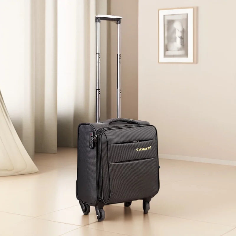 18 Inch Luggage Oxford Cloth Airplane Boarding Suitcase Luggage Bar Free Checked In New Aviation Small Travel Suitcase