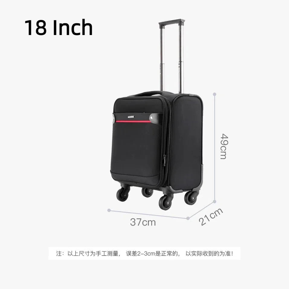 18 Inch Luggage Oxford Cloth Airplane Boarding Suitcase Luggage Bar Free Checked In New Aviation Small Travel Suitcase