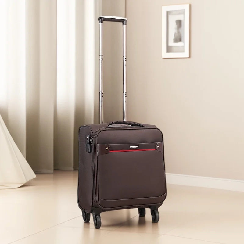 18 Inch Luggage Oxford Cloth Airplane Boarding Suitcase Luggage Bar Free Checked In New Aviation Small Travel Suitcase