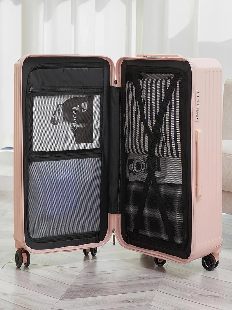 28/30/36/50 inch Oversized Travel Suitcase with Five Spinner Wheels 20 inch Boardable Case PC High Capacity Trolley Luggage